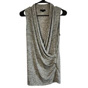 Goldray Top Womens Small Cowl Neck Draped Crossover Elegant Sleeveless Old Money